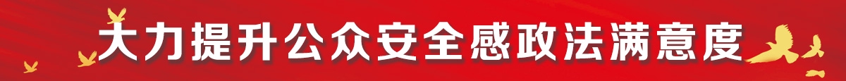 大力提升公眾安全感政法滿(mǎn)意度